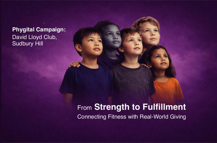Phygital Campaign — David Lloyd Club, Sudbury Hill Bridging physical fitness and digital action — a designed intervention encouraging real-time charitable giving through QR-enabled engagement.